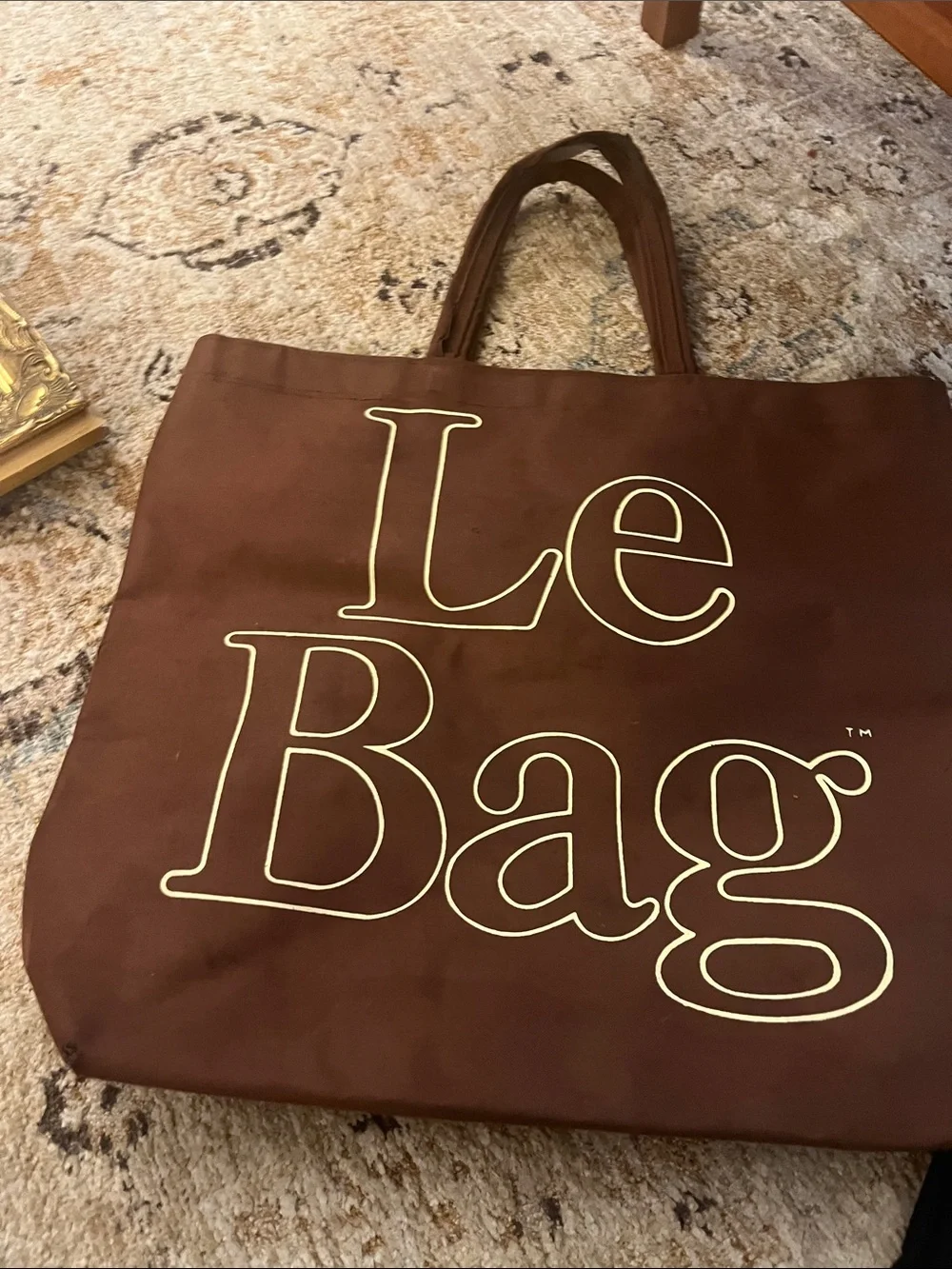 Vintage extra large Brown Le Bag in brown , very cool hard to find